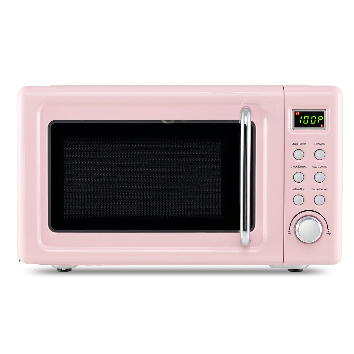 MAT EXPERT 0.7 Cu.ft Compact Microwave Oven, Digital Timing & Child Lock, Small Microwave w/Glass Turntable & 6 Preset Buttons, Delayed Start Function, 700W Mini Microwave w/5 Micro Power (Golden)
