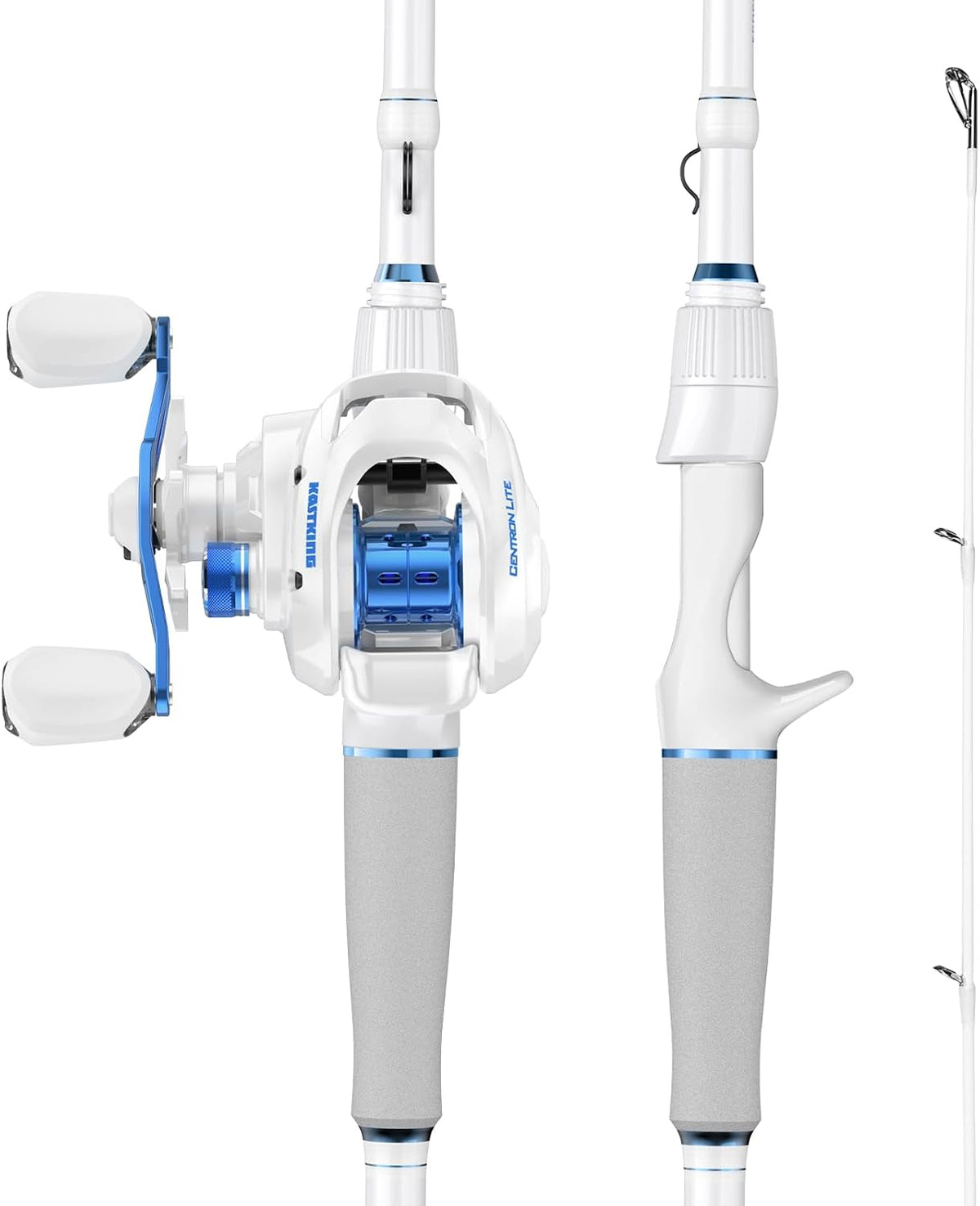 KastKing Centron Lite Fishing Rod and Reel Combo, Baitcaster & Spinning