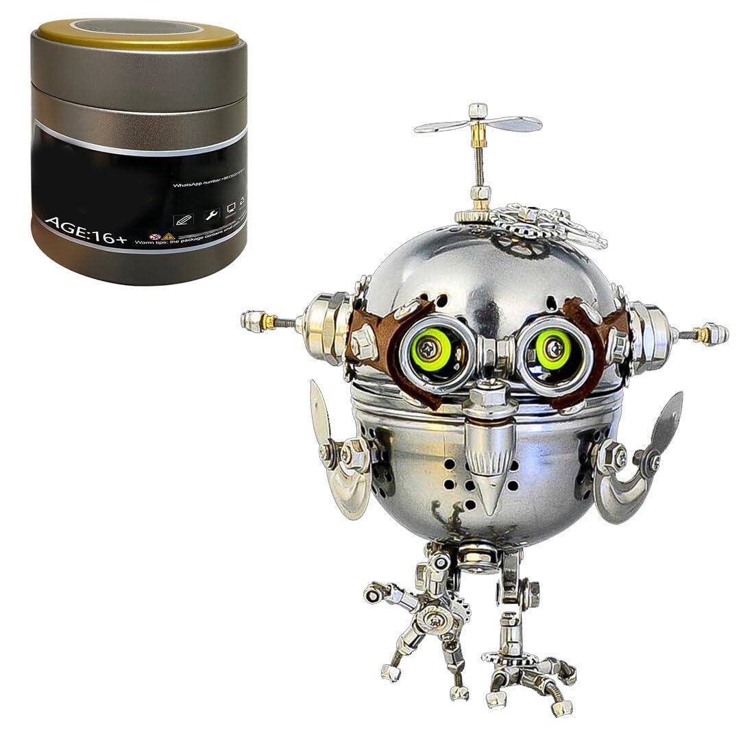 3D Metal Puzzle Blessing Fish Model Kit, 422PCS DIY Assemble Steampunk Mechanical Manta Ray, Creative Handcrafted Metal Art Craft Desktop Display & Decoration for Adults