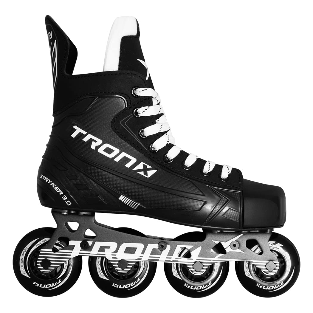 TronX Stryker 3.0 Senior Adult Junior Kids Inline Roller Hockey Skates, New Model