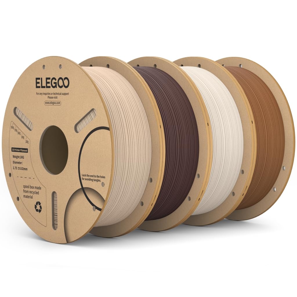 ELEGOO PLA 3D Printer Filament 1.75mm Bundle Multicolors 10KG
