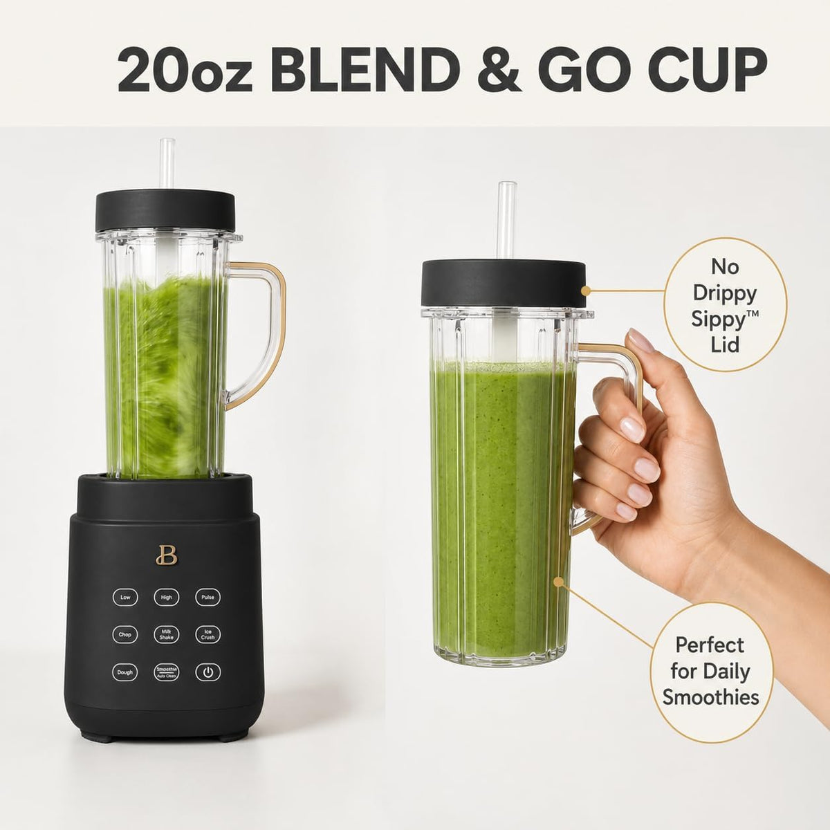 Blender and Food Processor Combo, Personal Smoothie Blender