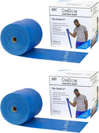 CanDo Twin-Pak Exercise Band, Silver, 100 Yard