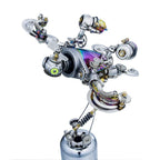 3D Metal Puzzle Mechanical Lantern Fish Model Kit with Color Changing Lamp