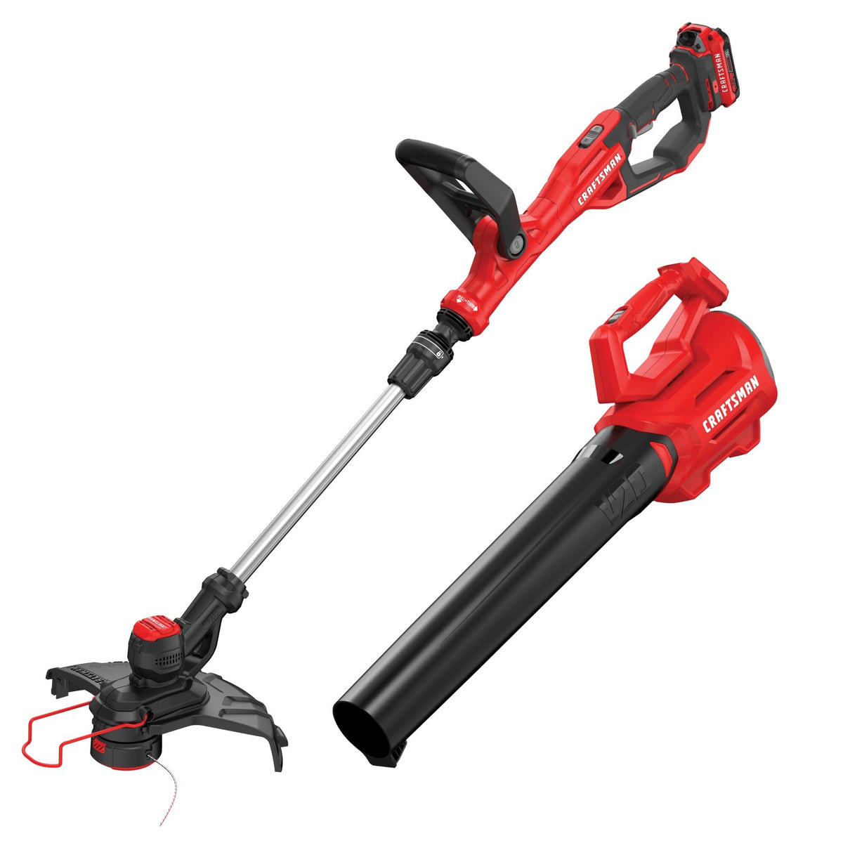CRAFTSMAN V20 String Trimmer and Lawn Edger Kit with 4Ah Battery and Charger, 13 in. Cordless Weed Wacker with Up to 63 Minutes Runtime, Lightweight (CMCST901M1)