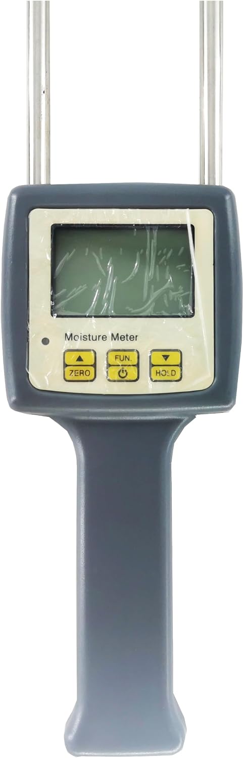 Paper Bale Moisture Meter Paper Moisture Tester Analyzer With Measuring Range 0 To 95% Resolusion 0.1 Accuracy ± 0.5% n Digital Backlight Display For Paper Parcel Paper Bale Paper Dust Etc