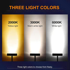 Outdoor Garden Lights, LED Low Voltage Landscape Tree Ring Lights, Palm Tree Lights, IP65 Weatherproof(White Light,Pack of 7)