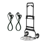 Leeyoung Folding Hand Truck Dolly 375lbs Aluminum Frame Large Platform
