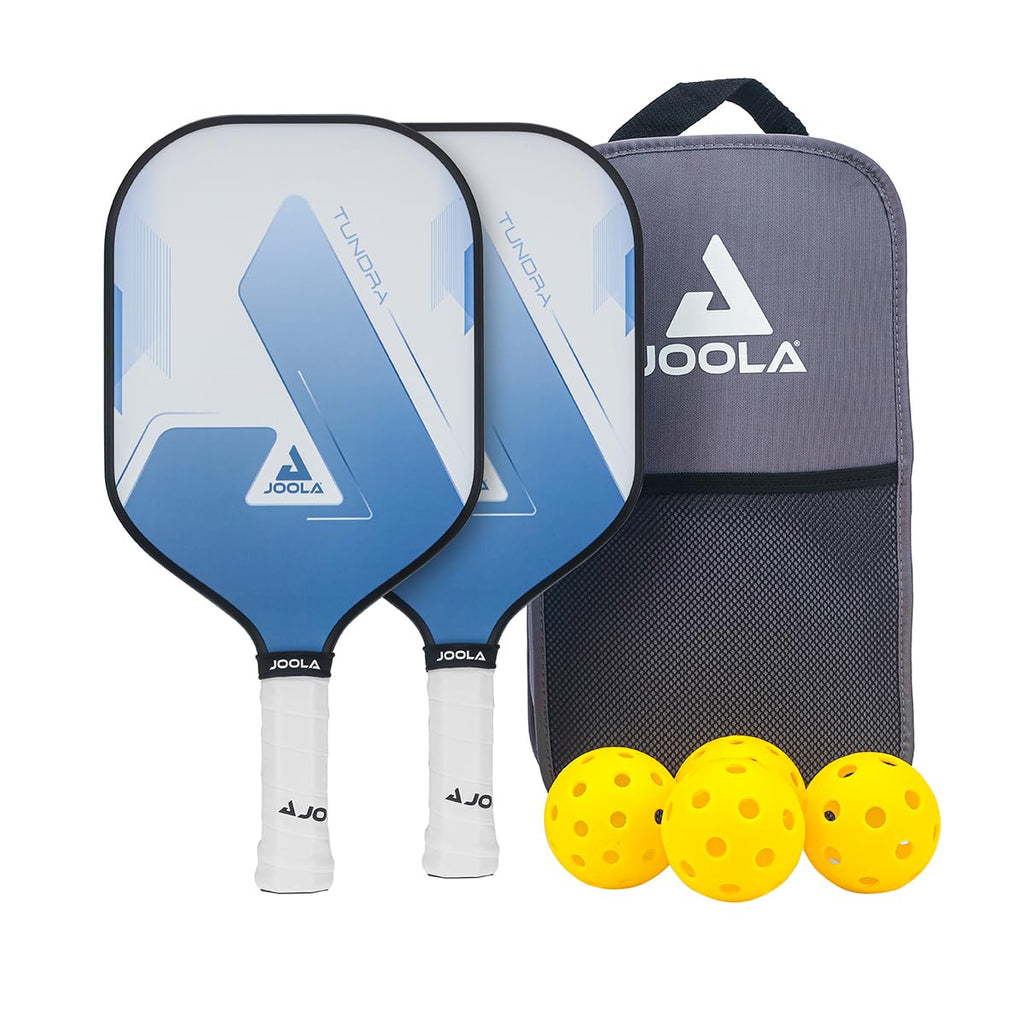JOOLA Pickleball Paddles Set of 2 – Multiple Colors - Reinforced Fiberglass Surface – Lightweight, Durable, Beginner-Friendly Racket Design – Set Includes Balls & Bag – USAP Approved