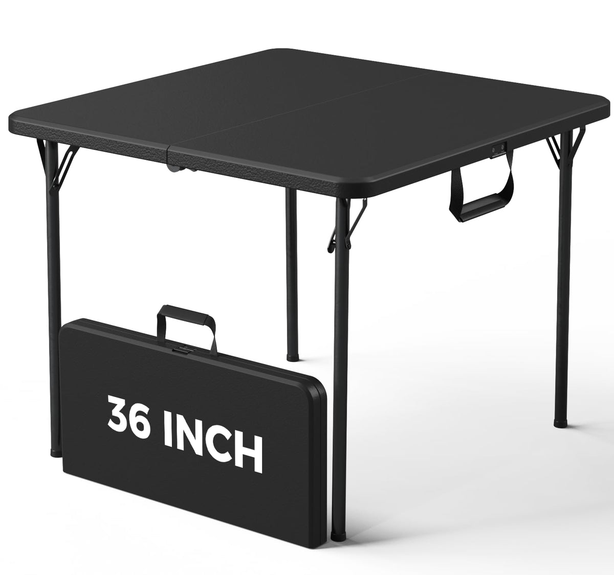 Folding Table 5FT 2 Pack Heavy Duty Plastic Table, Foldable & Portable, Fold-in-Half Utility Tables for Outdoor, Dining, Wedding, Events, Indoor, Picnic, Camping, Party,White