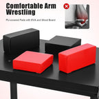 Professional Arm Wrestling Table, 2200LBS Standard Adjustable Design Standard Arm Wrestling Battle Table Standards Wrist Stands with Wrist Strap Strength Training Equipment for Gyms Sports Arenas Homes Club Office