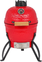 VINGLI 13" Kamado Grill Charcoal Grills Portable Barbecue Grill BBQ Kettle Stand Lid Perfect for Outdoor Camping Patio Backyard Picnic