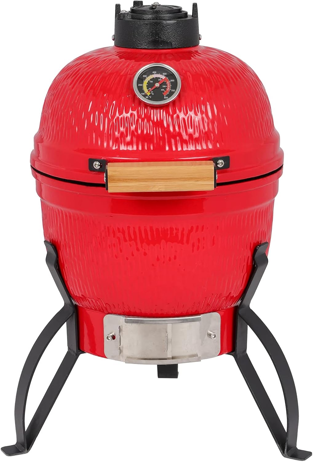 VINGLI 13" Kamado Grill Charcoal Grills Portable Barbecue Grill BBQ Kettle Stand Lid Perfect for Outdoor Camping Patio Backyard Picnic