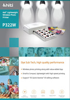 Hiti P322W 4x6in Lightweight Passport Wireless Photo Printer