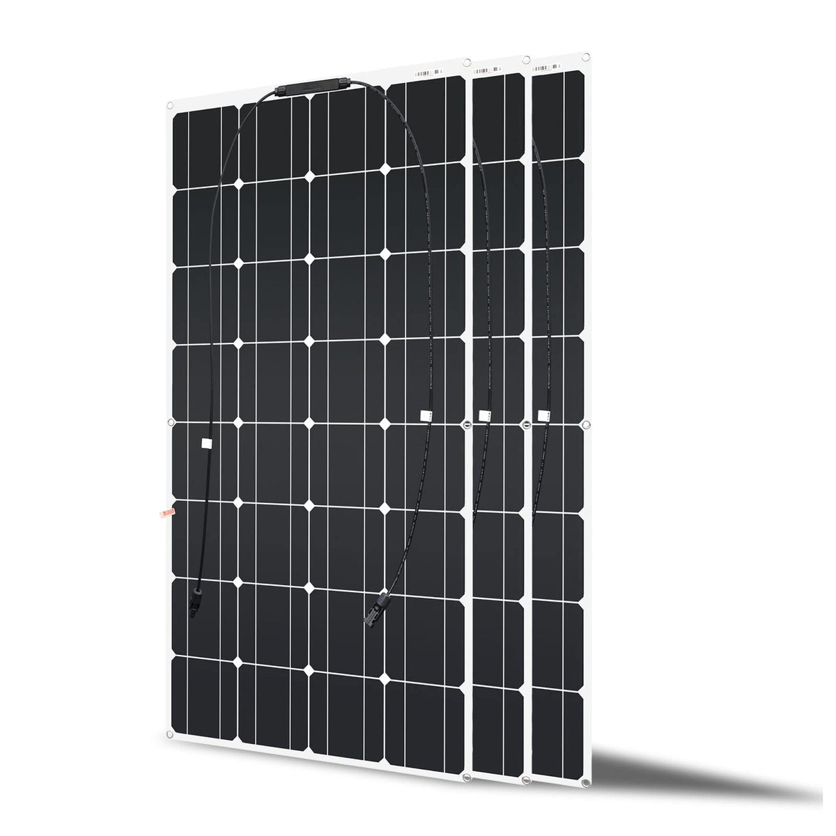 400W Solar Panel Semi Flexible (4pcs 100W) Mono Solar Module for Garden Shed, Camping, Mobile Home, Ideal for 12v Car Battery