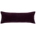 HiEnd Accents Stella Faux Silk Velvet Green Ochre Long Lumbar Pillow