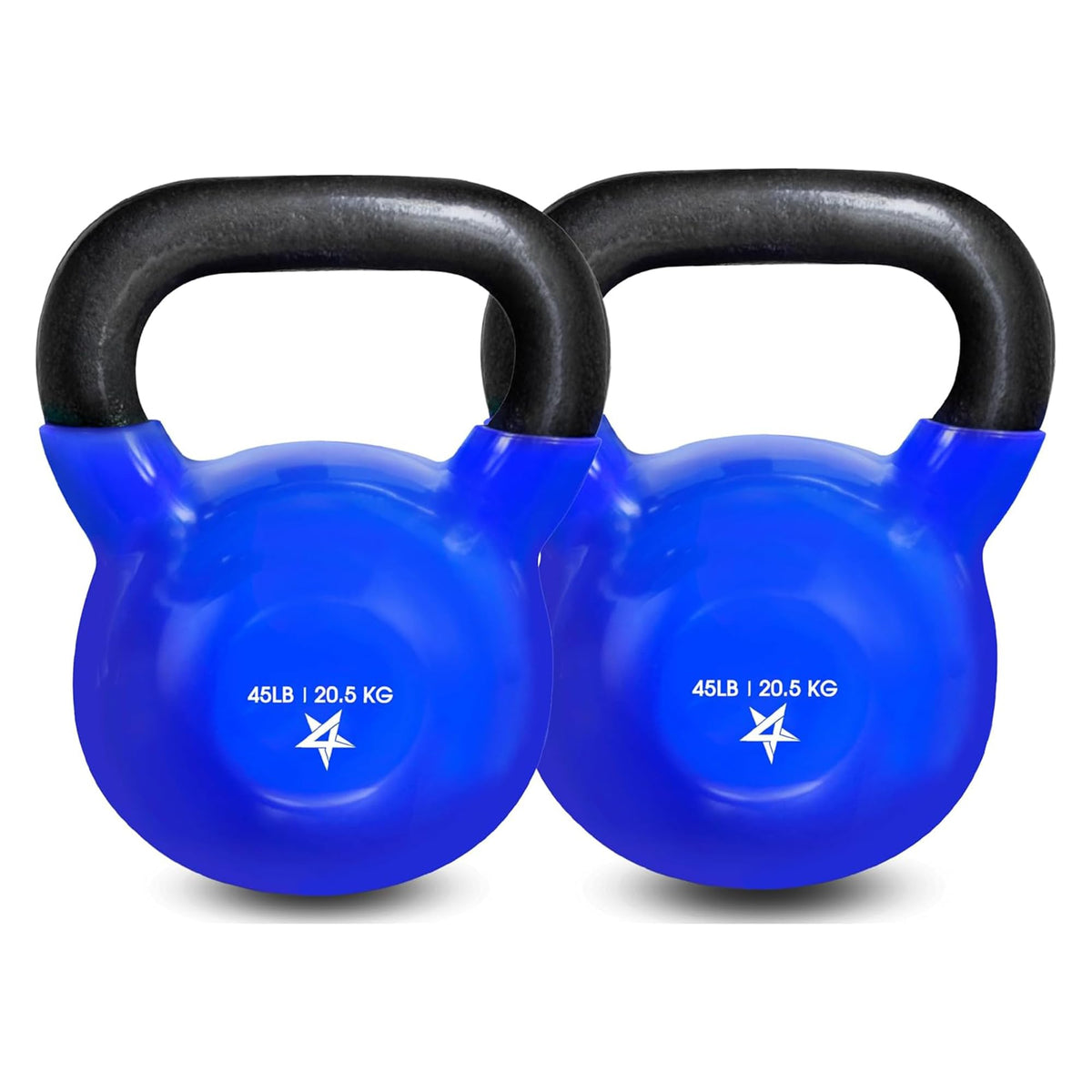 Yes4All Vinyl Kettlebell, 5–100 Lb Strength Training Kettlebell