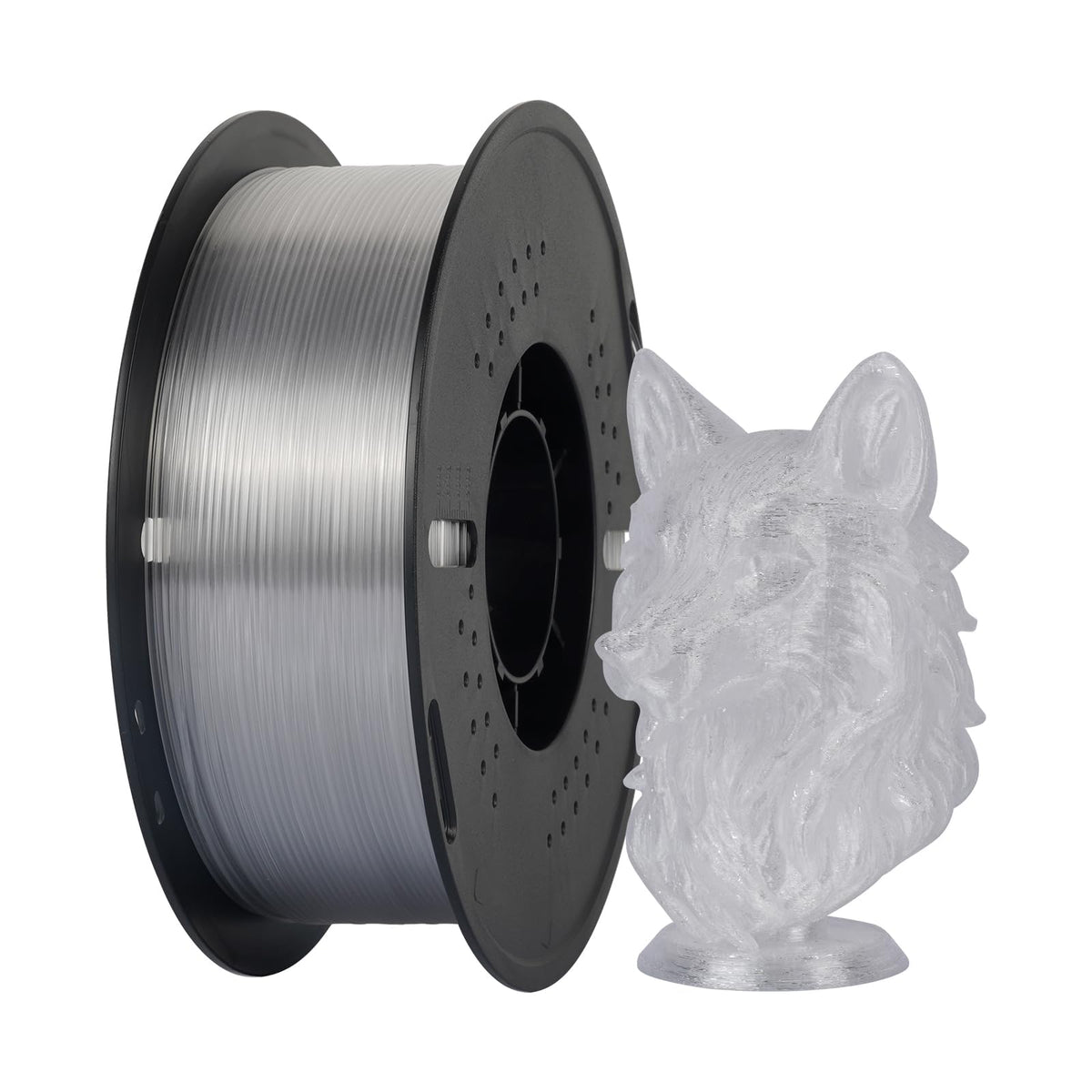Kingroon PETG 3D Printer Filament, 10 Rolls, Dimensional Accuracy +/- 0.03 mm, 1kg Spool(2.2lbs), 1.75 mm，10KG Ten Colors Black White Grey Red Blue Green Yellow Orange Transparent Silver