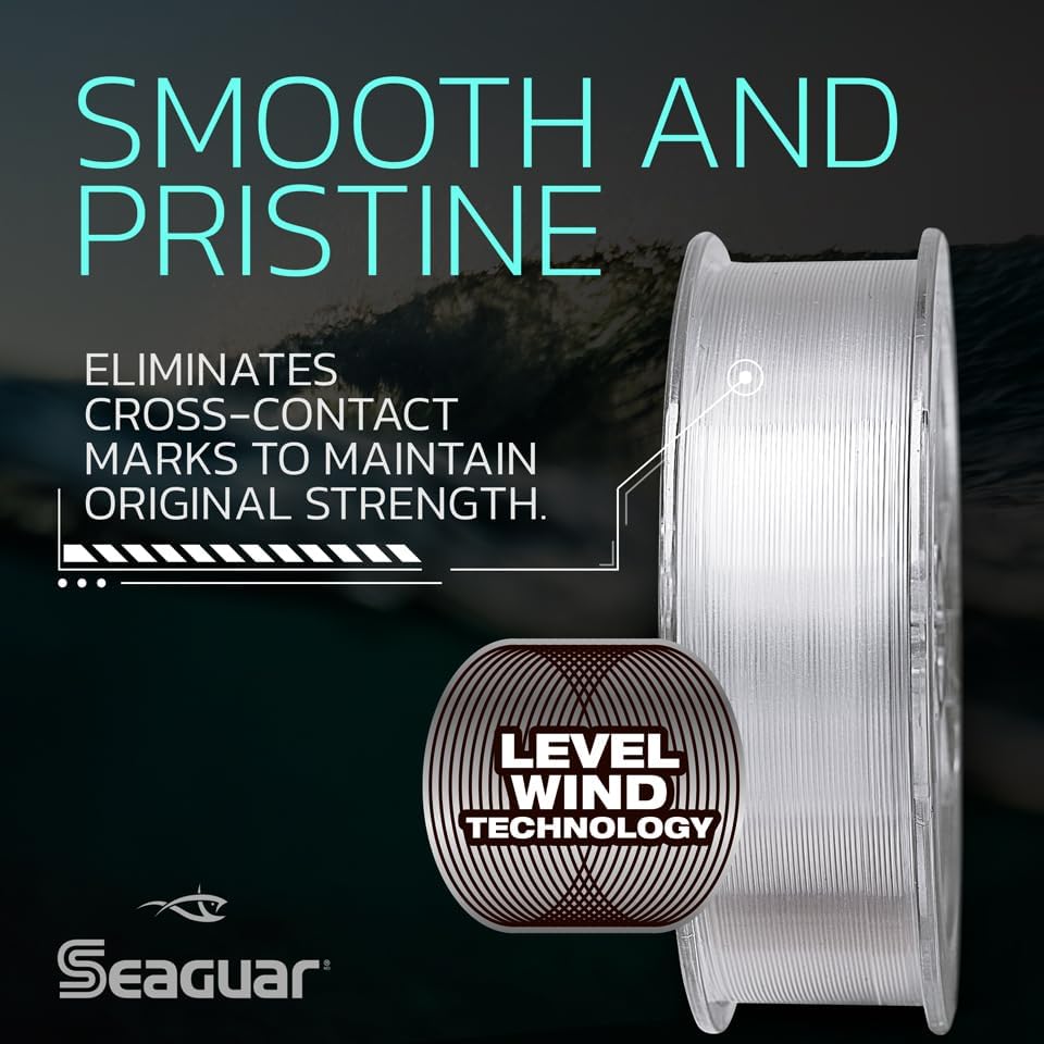 Seaguar Fluoro Premier Saltwater Fishing Line Shock Leader, 100% Fluorocarbon, Multiple Sizes
