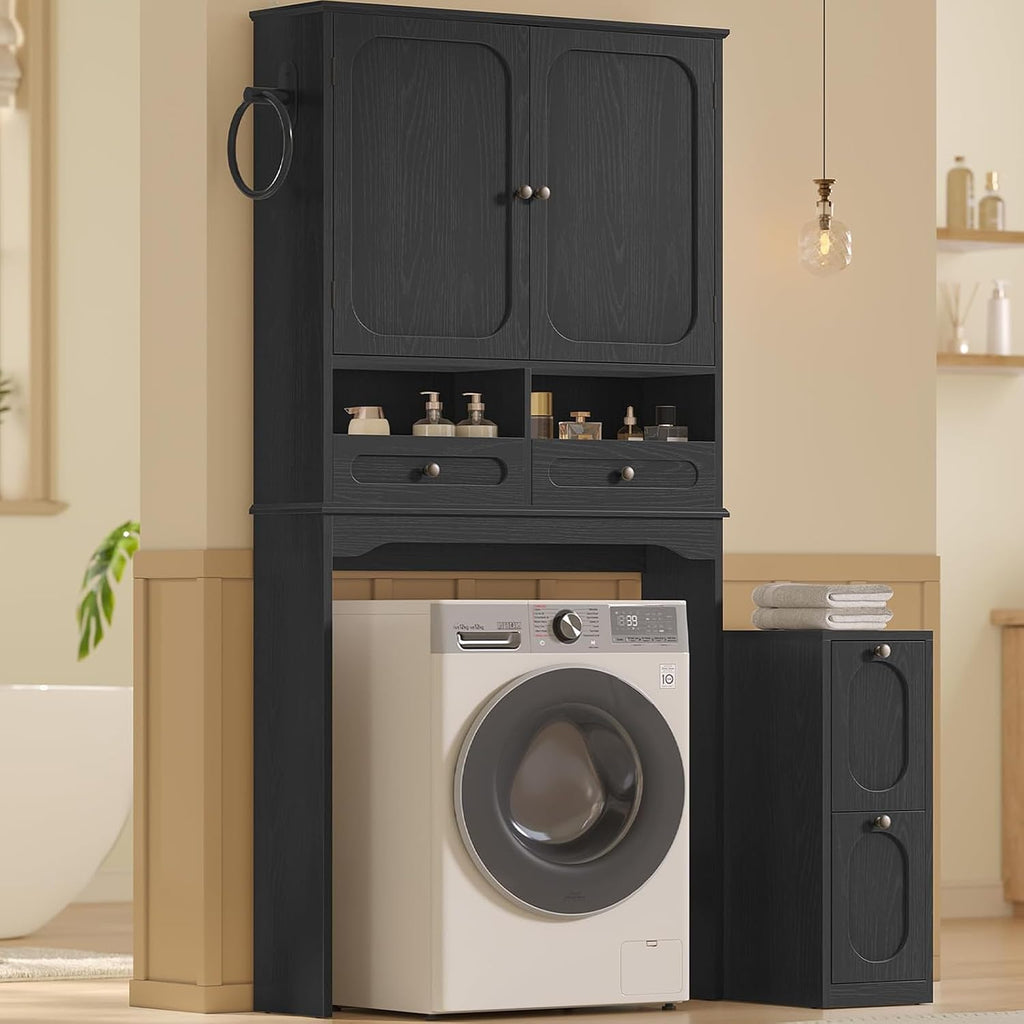 Over the Toilet Storage Cabinet with Mobile Storage Cabinet