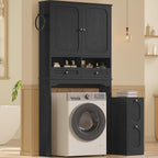 Over the Toilet Storage Cabinet with Mobile Storage Cabinet