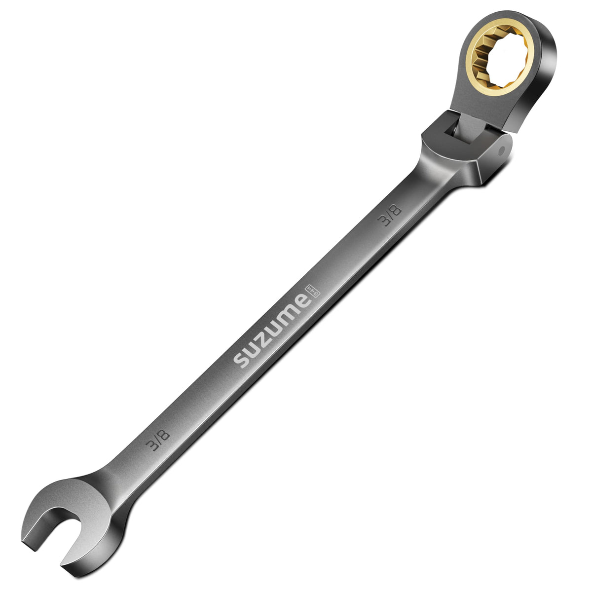 SUZUME 24-piece Flex Head Ratcheting Wrench Set Metric & SAE 180° flexible