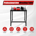 Arm Wrestling Table, Professional Arm Wrestling Battle Table, Armwrestling Training Equipment with Wrist Strap Strength Training Equipment for Gyms Sports Arenas Homes Club Office