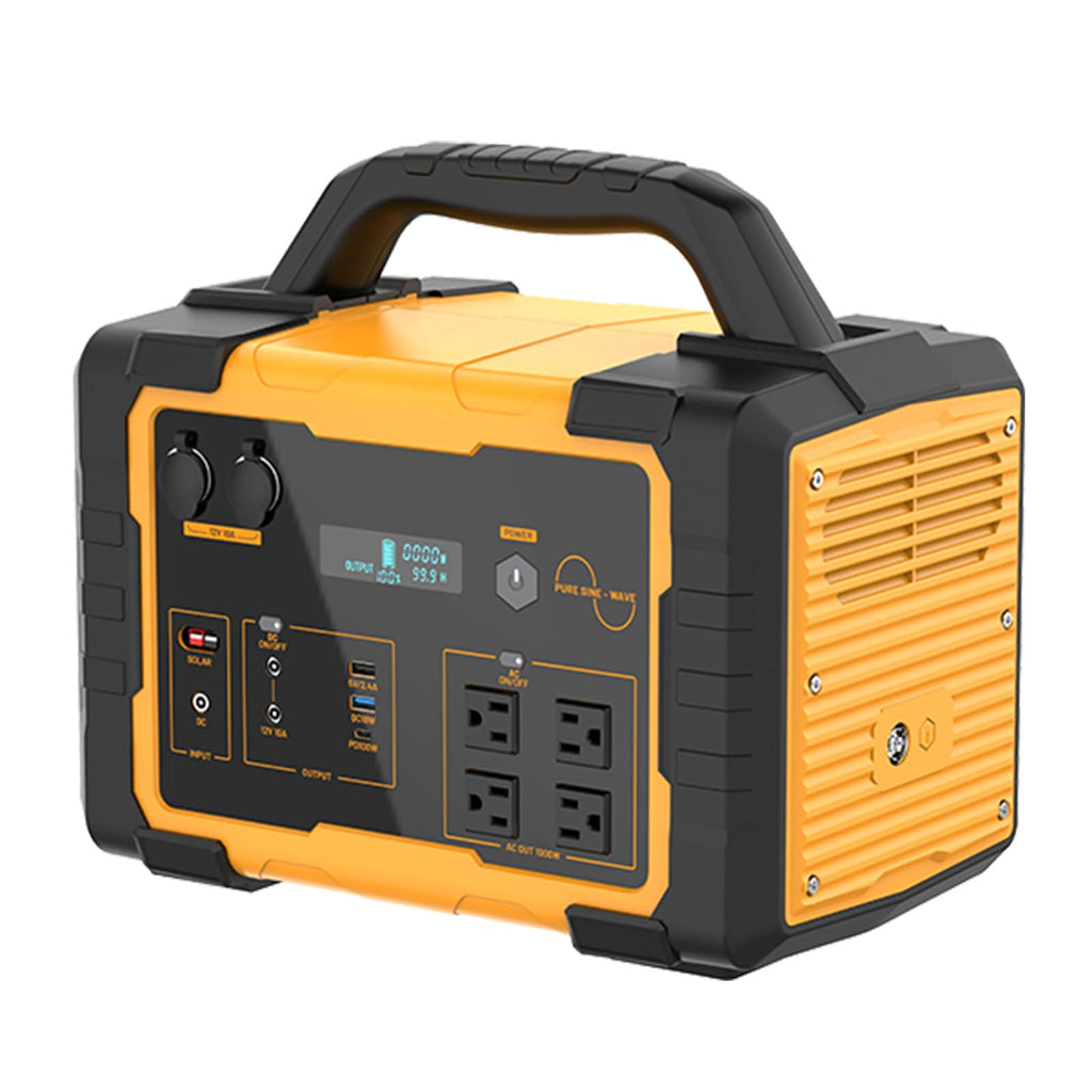 1000W Portable Power Station 1024Wh LiFePO4 for Outdoor & Home