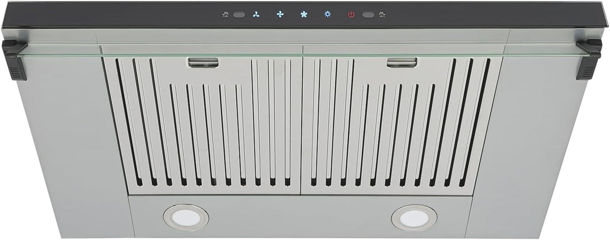 Under Cabinet Range Hood, 900CFM Stainless Steel Kitchen Vent Hood, Dual Motor Range Hood, Powerful Ducted Exhaust for Home Kitchen