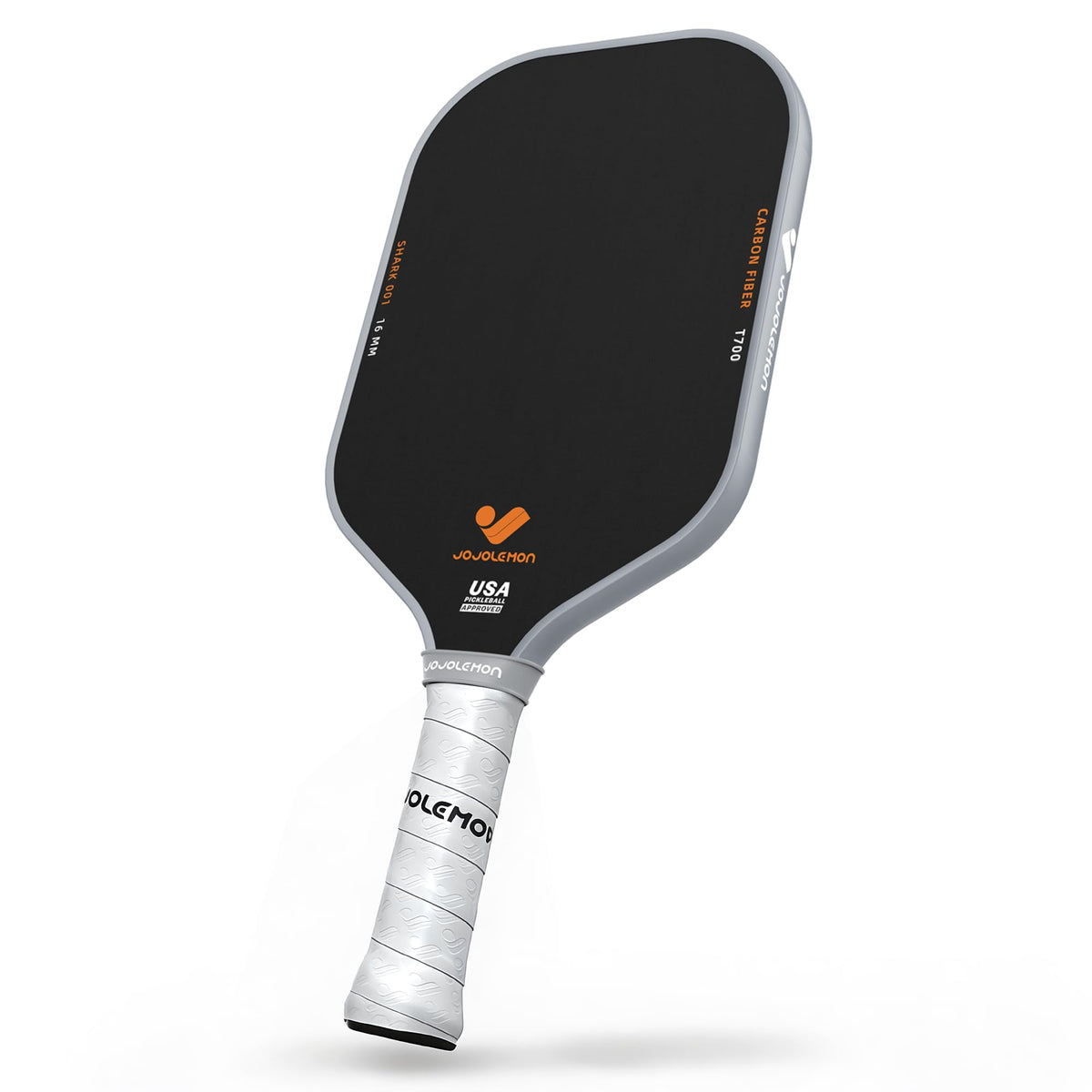 JOJOLEMON Pickleball Paddles, Carbon Fiber Pickleball Paddle with a 16mm Shark Power Polymer Core, The Pickleball Rackets Designed for Ultimate Spin & Consistency