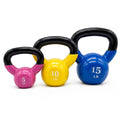 Fitvids 5-50 LB Kettlebells Cast Iron Strength Training Kettlebells for Home Gym Exercises, Single or Set