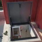 Roof Hatch 24x36/ 24x24/ 26x26/ 22x22/ 36x48 in Roof Access Hatch, Attic Stairs Outlet Hatch Lid Door, Cellar Vent Access Door with Rubber Seal Strip(17x24in - 43.2x61cm)