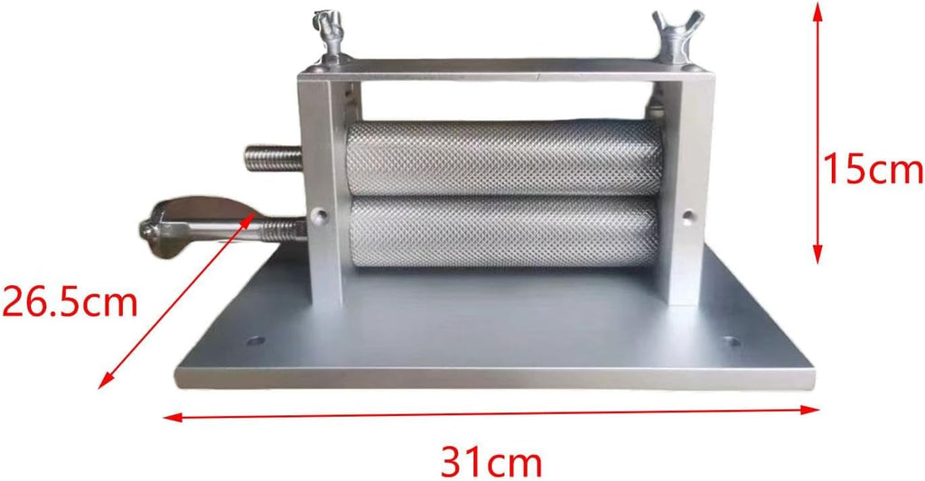 Gazechimp Dried Squid Embossing Machine, Practical Kitchen Gadget Sturdy for, Baking, Pasta Pastry, 26.5cmx31cmx15cm, Silver