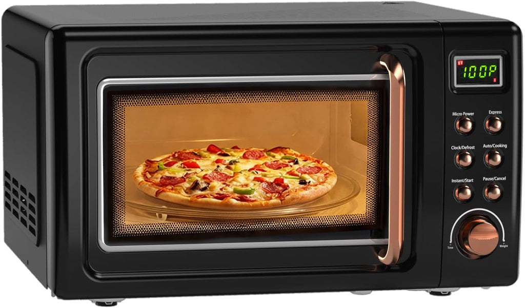 0.7Cu.ft Mini Microwave Countertop w/ 5 Micro Power, 700W