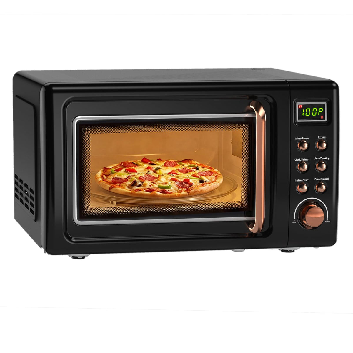 0.7Cu.ft Mini Microwave Countertop w/ 5 Micro Power, 700W