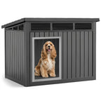 VIXZEN Dog House Outdoor & Indoor, Medium Size, Black