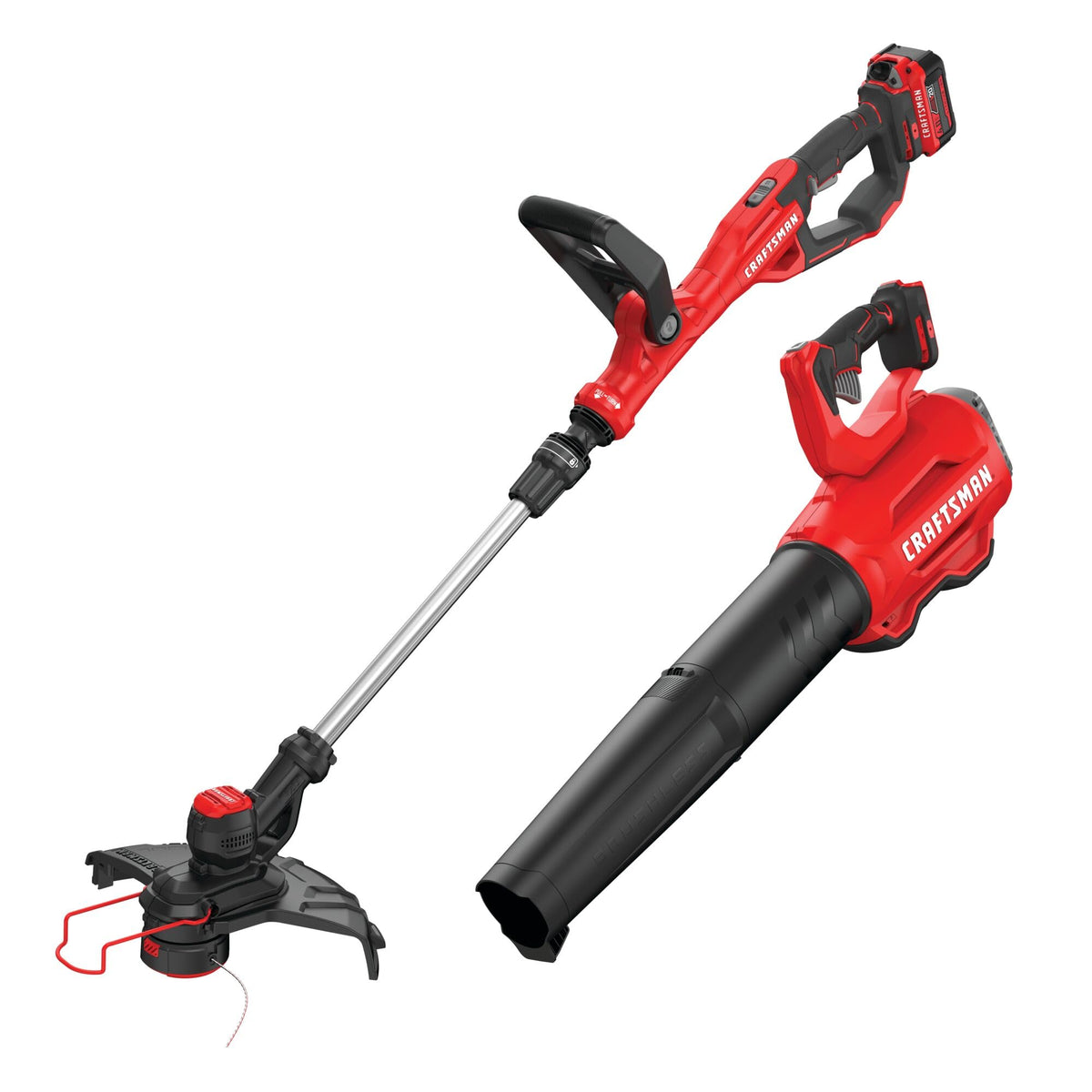 CRAFTSMAN V20 String Trimmer and Lawn Edger Kit with 4Ah Battery and Charger, 13 in. Cordless Weed Wacker with Up to 63 Minutes Runtime, Lightweight (CMCST901M1)