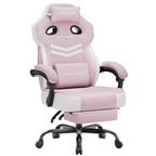 GTPLAYER Big & Tall Gaming Chair, Wide Seat with Footrest, Charcoal