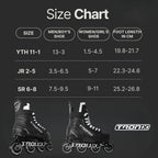 TronX Stryker Adjustable Senior Intermediate Junior Youth Roller Inline Hockey Skates