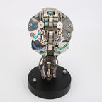 3D Metal Puzzle Half-Body Serpent Model Kit, 400PCS DIY Assemble Steampunk Bio-Mechanical Half-Body Serpent with LED Lights, Creative Handcrafted Art Craft Desktop Display & Decoration for Adults