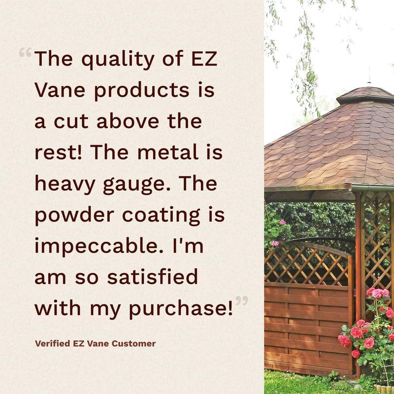 EZ Vane Steel Hummingbirds Weathervane with Wind Cups — 4-Sided Mount