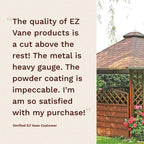 EZ Vane Steel Bear Weathervane with Wind Cups — 4-Sided Mount
