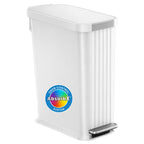 iTouchless 13.2 Gal / 50L Slim Step Pedal Kitchen Trash Can | Odor Filter