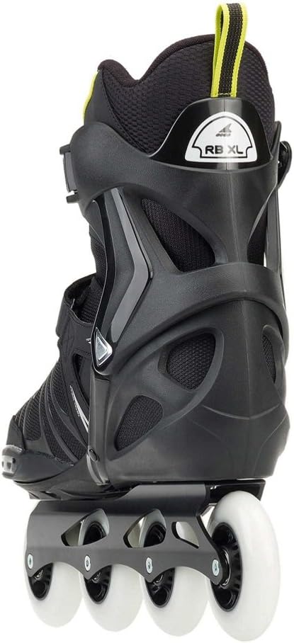 Rollerblade RB XL Men's Adult Fitness Inline Skate, Black and Lime, High Performance Inline Skates