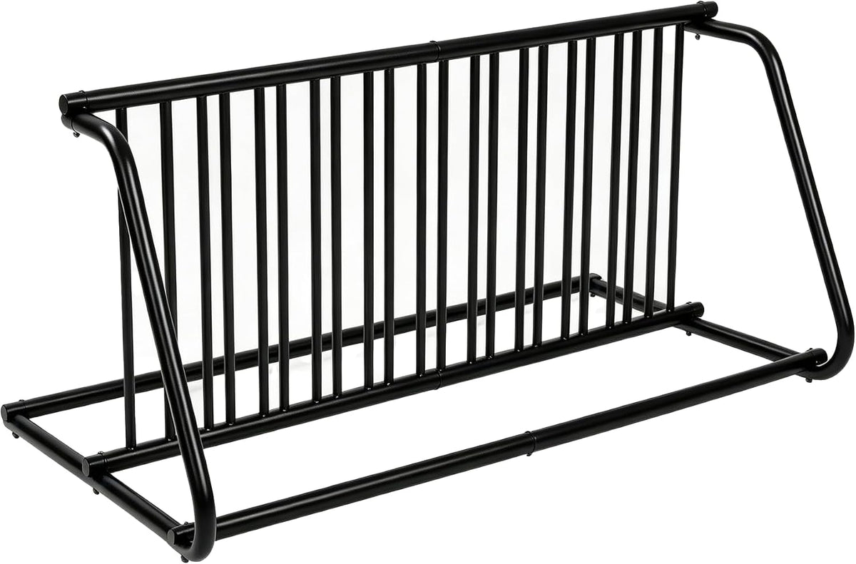10-Bike Floor Rack, 122" Steel Single-Sided Bike Storage Stand