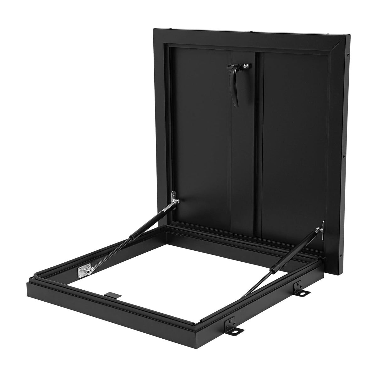 Roof Hatch, Galvanized Powder Coated Steel Roof Hatch Roof Steel Security Door Roof Access Hatch (19.7" L x 19.7" W White)