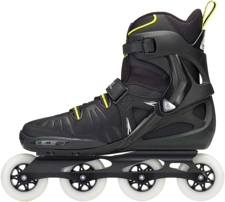 Rollerblade RB XL Men's Adult Fitness Inline Skate, Black and Lime, High Performance Inline Skates
