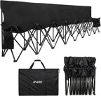 1MORE Folding Bench, Portable Foldable Sideline Bench for Team with Carry Bag