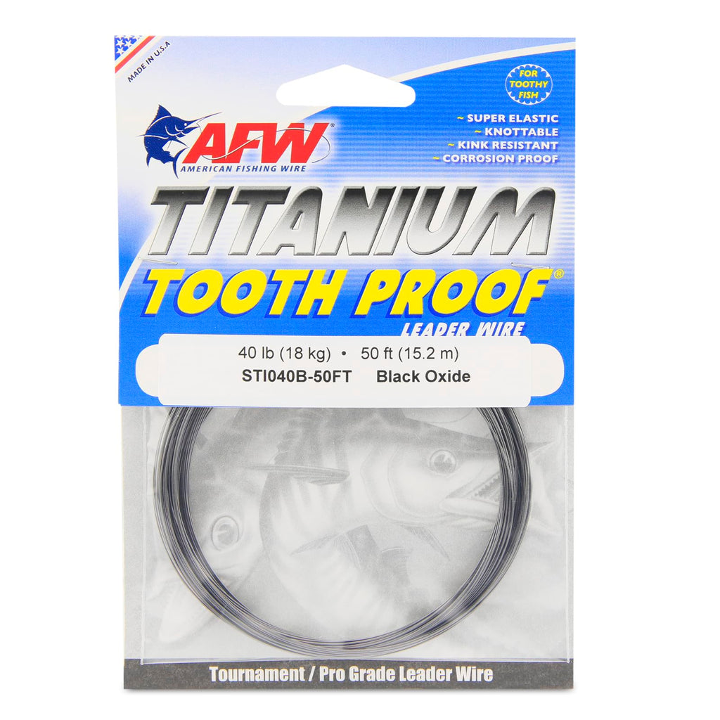 AFW Titanium Tooth Proof, Single Strand Leader Wire