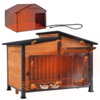 GUTINNEEN Dog House Insulated for Small Dogs Outdoor Cat House Feral Cat Shelter with Thermal Liner